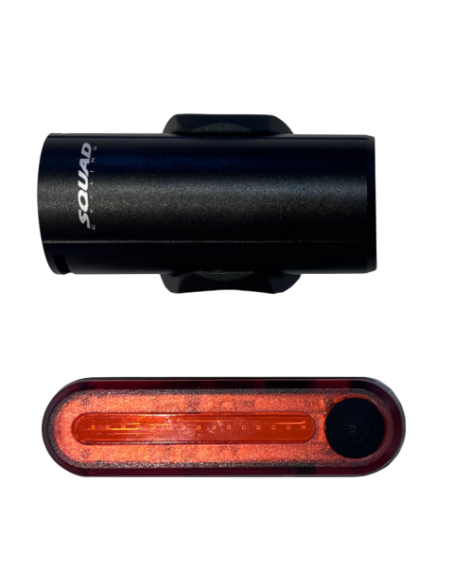 SET DE LUZ DELANTERA Y TRASERA SQUAD SQU111