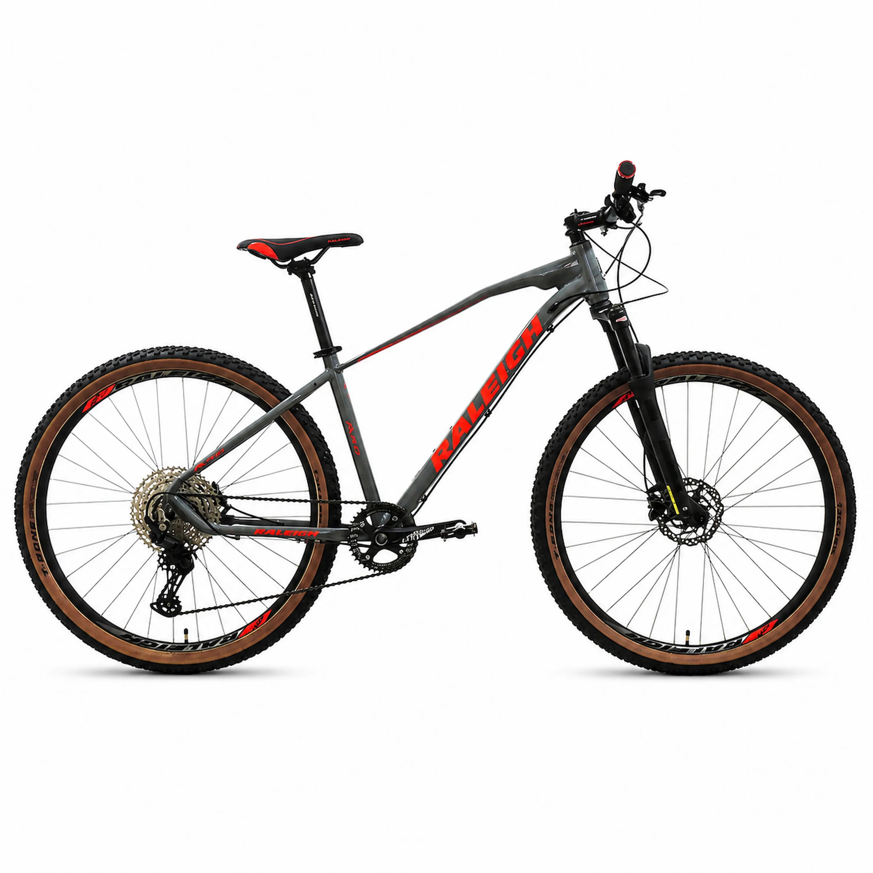 Raleigh 5.0 R29 Gris Roja Shimano Deore 1x11 Frenos a disco Hidráulicos